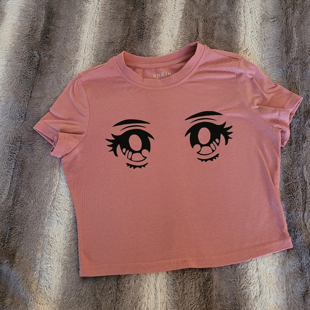 Cropped eyes t-shirt size xs